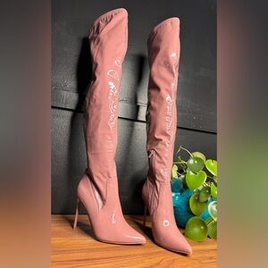 Steve Madden Viktory Over the Knee Boots Patent Leather Dominatrix | Size 8.5